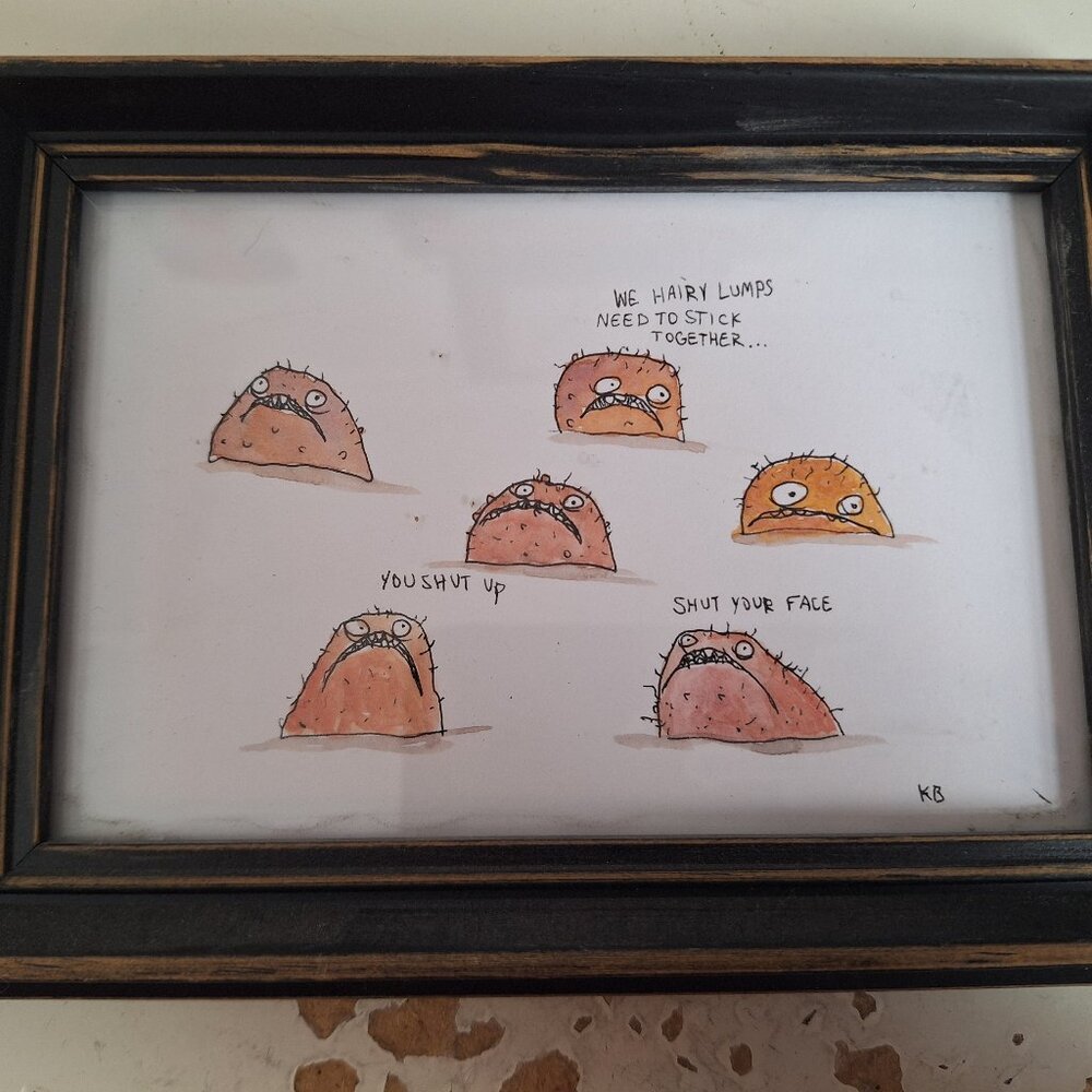 Original framed art by Kyle Beaudette